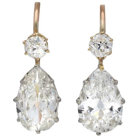 Victorian Diamond Earrings For Sale at 1stDibs