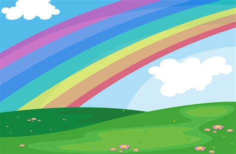 A rainbow in the sky 521906 Vector Art at Vecteezy