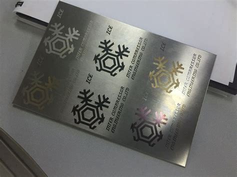 stainless steel black fiber laser engraving, stainless steel color marking