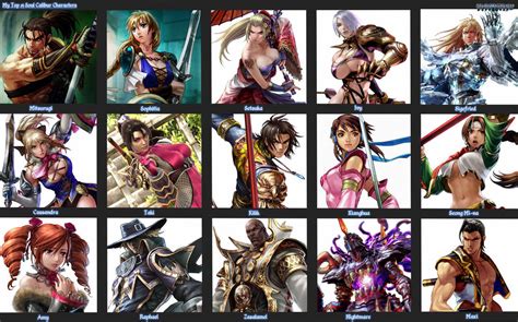 My Top 15 Favorite Soul Calibur Characters by ShadowNinjaMaster on DeviantArt