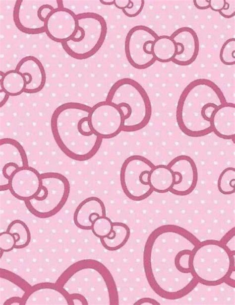 Hello Kitty Pink Bow Wallpaper