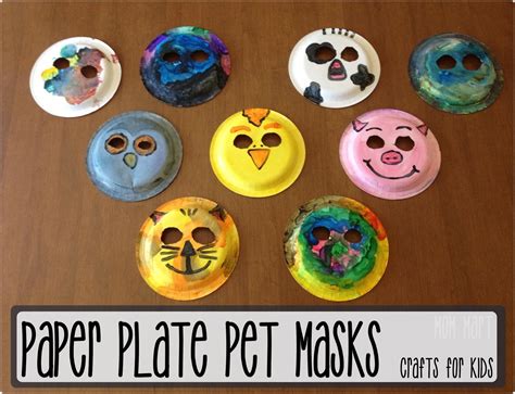 Mom Mart: Paper Plate Animal Masks #CraftForKids