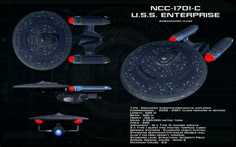 Blue NCC-1701-C U.S.S. Enterprise, Star Trek, spaceship, USS Enterprise (spaceship) HD wallpaper ...