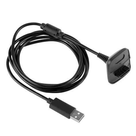 Game Charger Cable Cord For Microsoft Xbox 360 Charging USB Wired for XBOX360 Controller Video ...