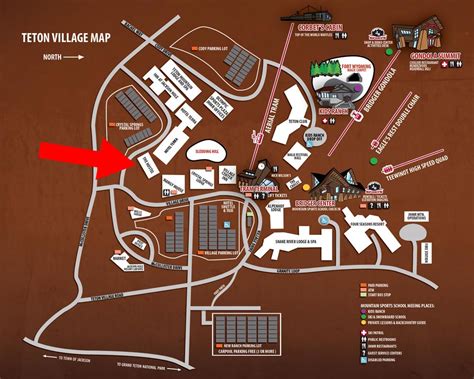 Map of Teton Village - The Hostel