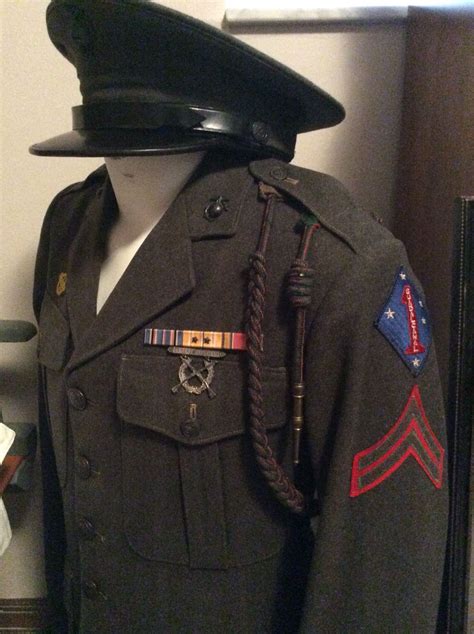 USMC enlisted winter service uniform, WWII. Roy Berry collection . Usmc Uniforms, Once A Marine ...