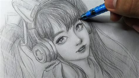 How To Draw Semi Realistic Anime Face To draw a female face in anime or manga start by drawing a ...