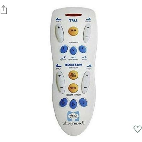 Sealy Reflection 4 Adjustable Bed Replacement Remote