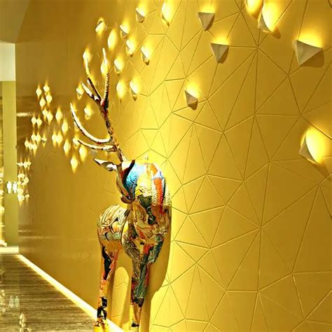 Plain Luxury Gold Wallpaper Modern Designs Gold Foil Textured Geometric Wallpaper Wall Paper ...