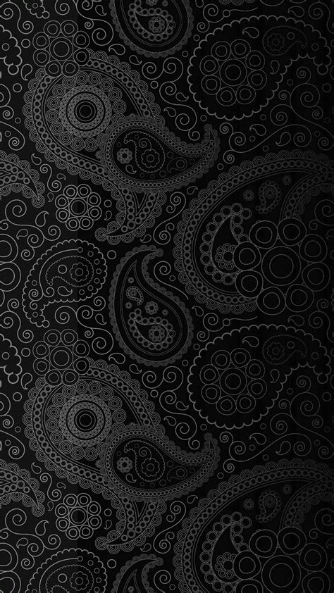 Download Paisley Prints 4k Ultra Hd Dark Phone Wallpaper | Wallpapers.com