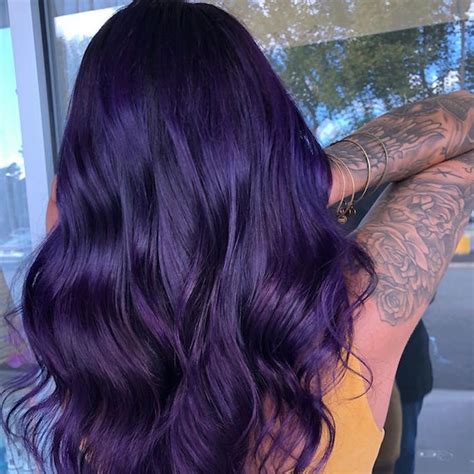 Rock Your Look with Dark Purple Purple Hair - See How You Can Achieve This Bold Style!