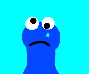 Sad Cookie Monster Clip Art