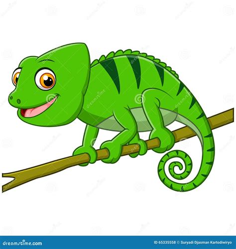 Cartoon Lizard Flashcard For Children Vector Illustration | CartoonDealer.com #115112974