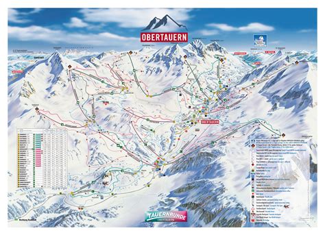 Austria Ski Resorts Map