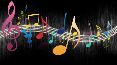 Colorful Music Notes Wallpaper - WallpaperSafari