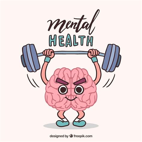 Hand drawn mental health concept | Free Vector