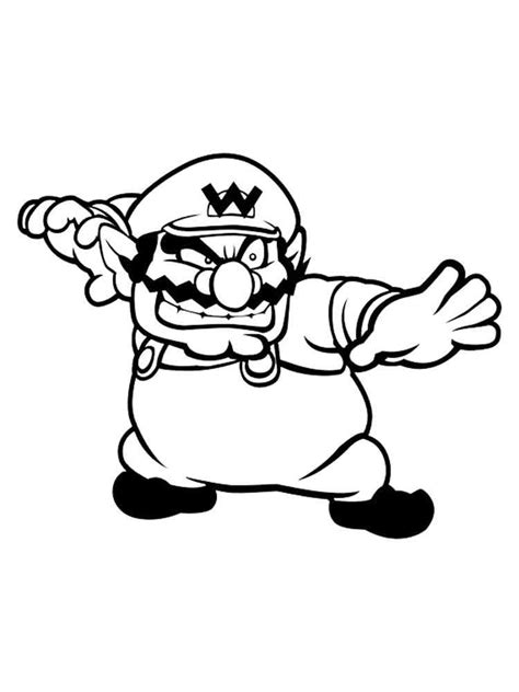 Wario coloring pages