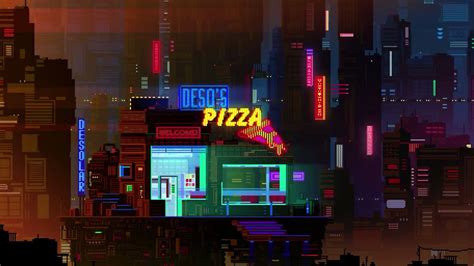 Cyberpunk Retro Pixel Art