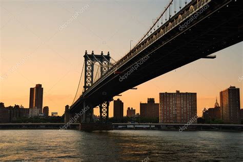 Manhattan Bridge sunset Stock Photo by ©rabbit75_dep 4001652