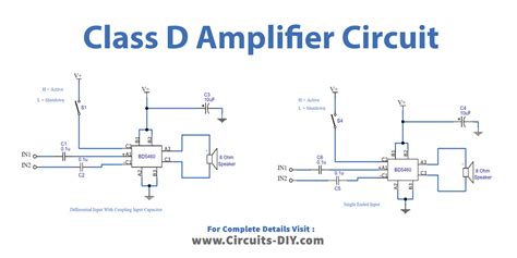 Simple Class D Amplifier Schematic