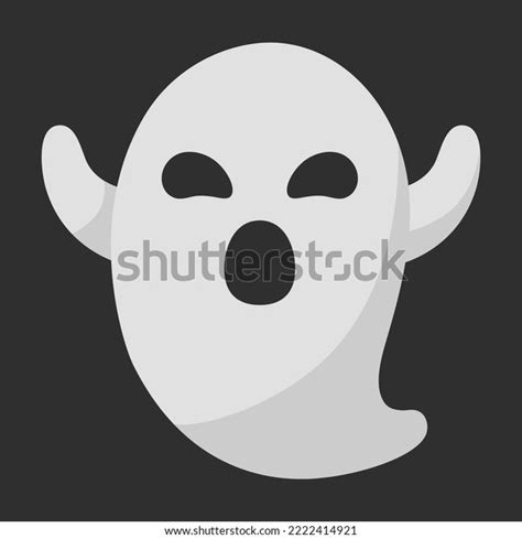 Boo White Vector Cartoon Ghost Making Stock Vector (Royalty Free) 2222414921 | Shutterstock