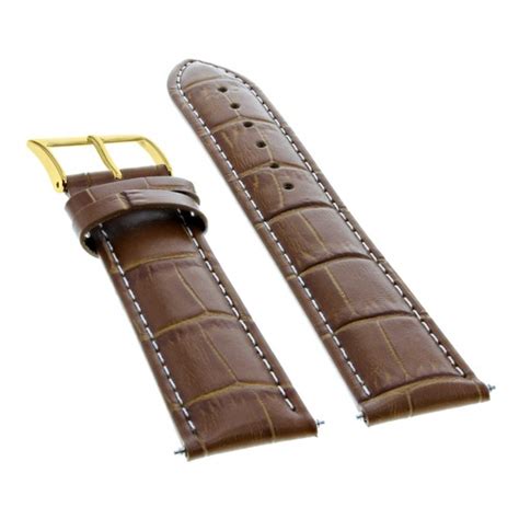 18MM LEATHER WATCH STRAP BAND FOR TAG HEUER WD1221-K-20 LIGHT BROWN WS GOLD | Ewatchparts