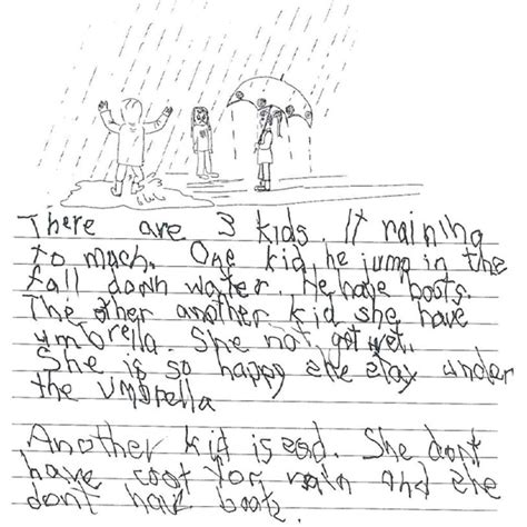 First Grade Writing Samples