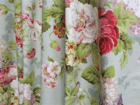 Shabby Chic Window Curtains Floral Curtain Panels Cottage