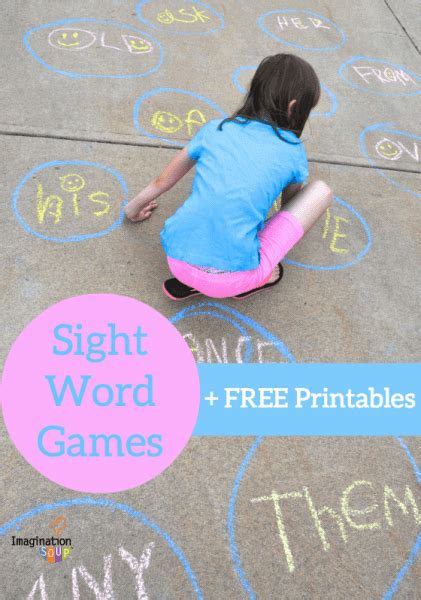 Sight Word Games and Free Printable Cards - Imagination Soup