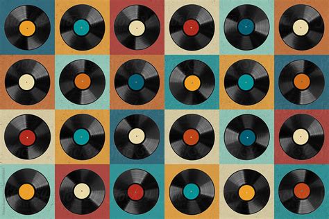 Vintage Vinyl Records Wallpaper