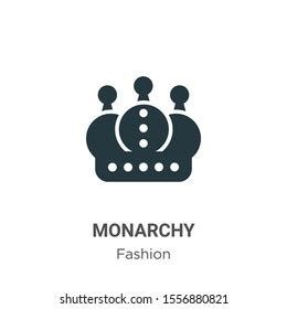 Monarchy Vector Icon On White Background Stock Vector (Royalty Free) 1556880821 | Shutterstock