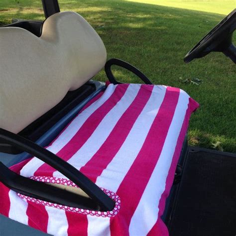 Pretty Pink Stripe Terry Cloth Golf Cart Seat Cover | Etsy | Golf cart seat covers, Pink stripes ...