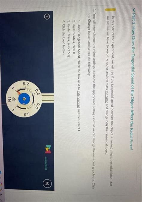 v Part 3: How Does the Tangential Speed of the Object | Chegg.com