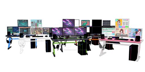 MMD ACNH Gaming desks DL by MMD-Downloadables on DeviantArt