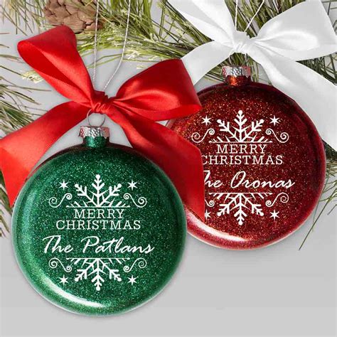 Personalized Glass Christmas Ornaments Canada | The Cake Boutique