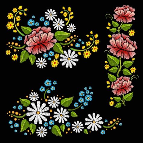 Embroidery Flowers Patterns | Best Flower Site