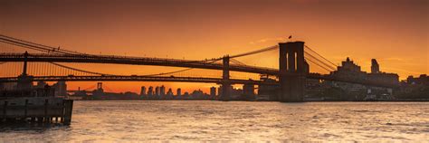 Brooklyn & Manhattan Bridge sunrise New York, USA