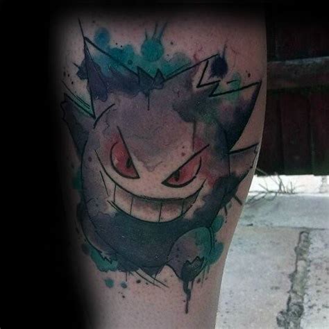 60 Gengar Tattoo Designs For Men - Pokemon Ink Ideas