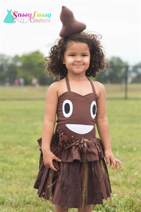 Poop Emoji Costume Emoji Costume Emoji Birthday Dress Girls - Etsy New Zealand