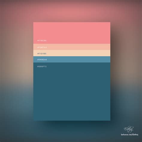 Minimalist Color Palettes 2018 :: Behance