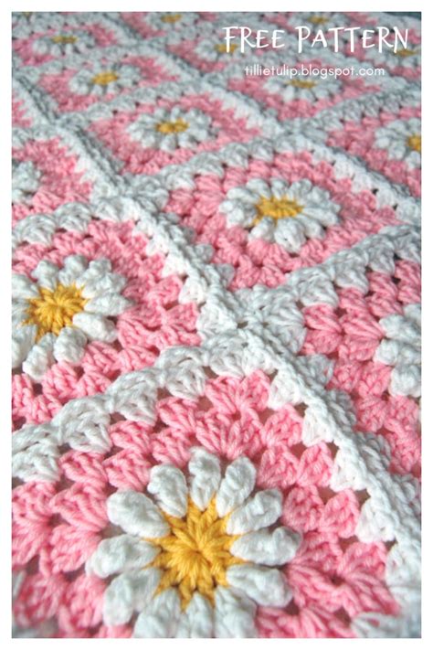 Crochet Daisy Flower Blanket Pattern | Best Flower Site