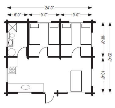 small hunting cabin kits | Cowboy Log Homes | Hunting cabin, Small hunting cabin, Floor plans