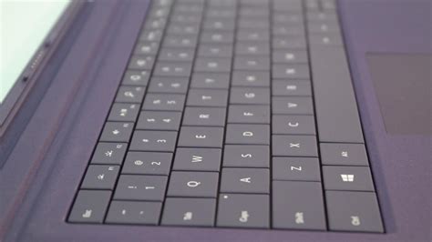 Microsoft Surface Pro Type Keyboard Cover - Surface Pro 3 Purple Used | #1791586594