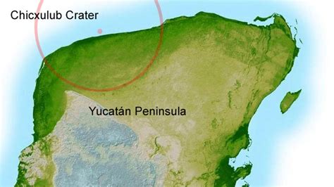 Chicxulub Crater Satellite Image