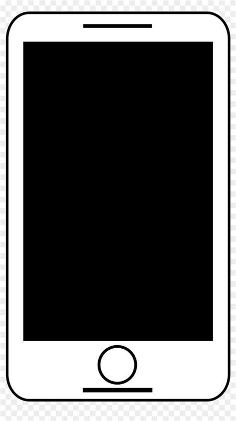 Animated Smart Phone Black And White - Clip Art Smartphone - Free Transparent PNG Clipart Images ...