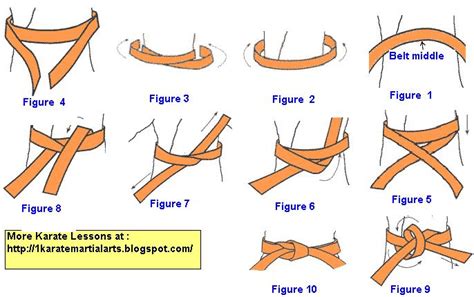 5 steps to tie a karate belt by video and Photos - How to Learn Karate and Japanese Martial arts ...