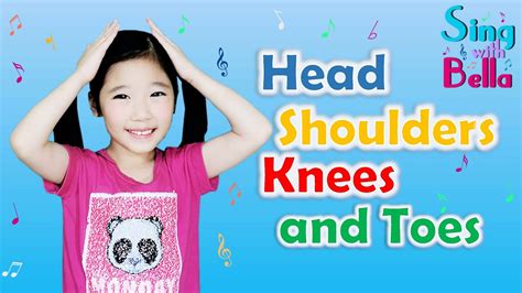 Head Shoulders Knees and Toes With lyrics | Kids Action Songs | Sing with Bella - YouTube