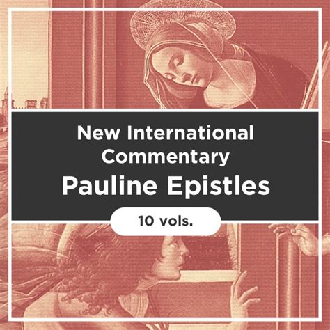 Pauline Epistles, 10 vols. (The New International Commentary on the New Testament | NICNT ...