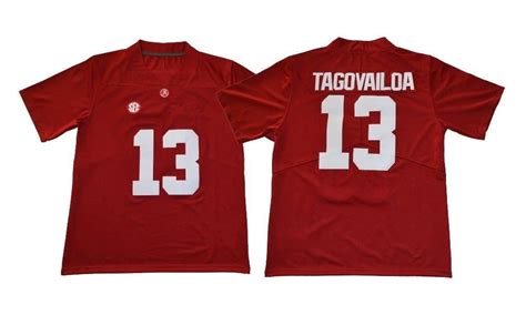 2021 Mens Alabama Crimson Tide 13 Tua Tagovailoa College Football Jersey Double Stiched IN STOCK ...