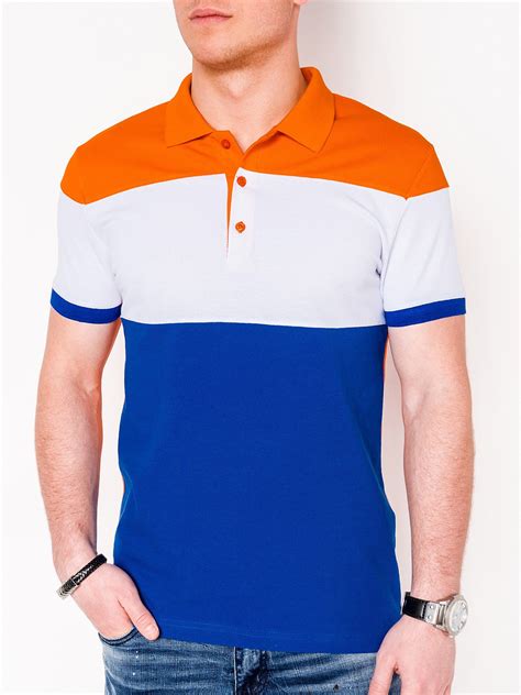 Men's plain polo shirt S833 - orange | MODONE wholesale - Clothing For Men